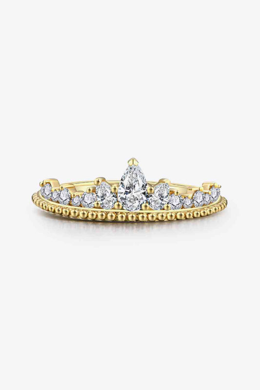Royal Crown Moissanite Ring