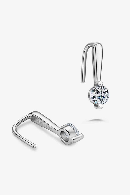 Strictly Business Moissanite 925 Sterling Silver Earrings